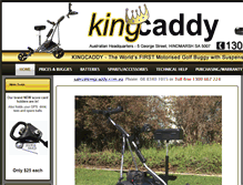 Tablet Screenshot of kingcaddy.com.au